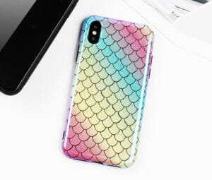Θήκη Mermaid Rainbow Laser - iPhone X / iPhone Xs