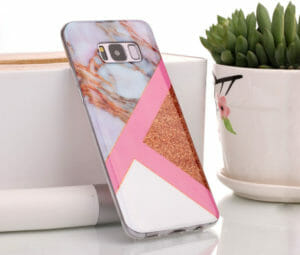 Θήκη Glitter Powder Marble Rose – Galaxy S8