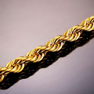 Chain Αλυσίδα Rope U7 6mm - Ανοξείδωτο Ατσάλι / Gold