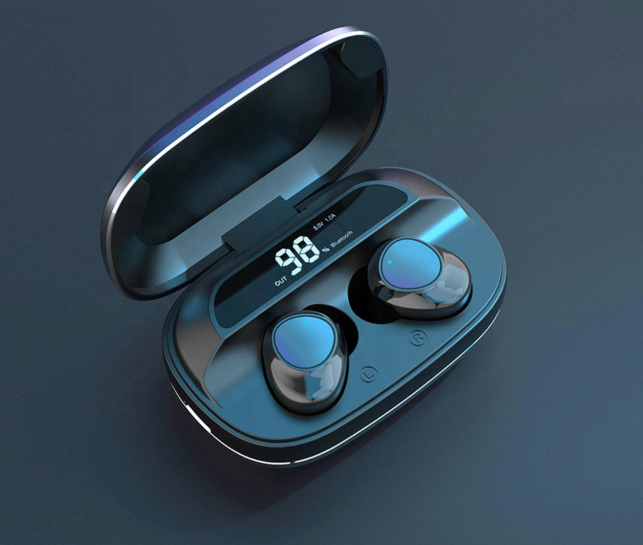 Ασύρματα Μεταλλικά Ακουστικά G16 TWS - Ασημί