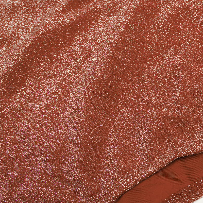 Μαγιό Ψηλόμεσο Μπικίνι Shiny Brick Red με Ρυθμιζόμενες Τιράντες - Paradise Collection (C2L010KK)
