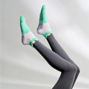 Αθλητικές Κάλτσες Αντιολισθητικές Yoga/Pilates Purple Green - One Size