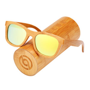 BARCUR - Γυαλιά Ηλίου Bamboo Upturned Style με Κίτρινο Polarized Φακό (5210)