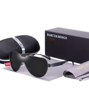 BARCUR - Γυαλιά Ηλίου Shield Gun/Black Σκελετός & Black Φακός Polarized (AC8227)